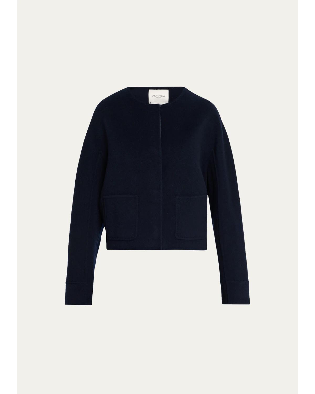 Crewneck Wool-Cashmere Jacket