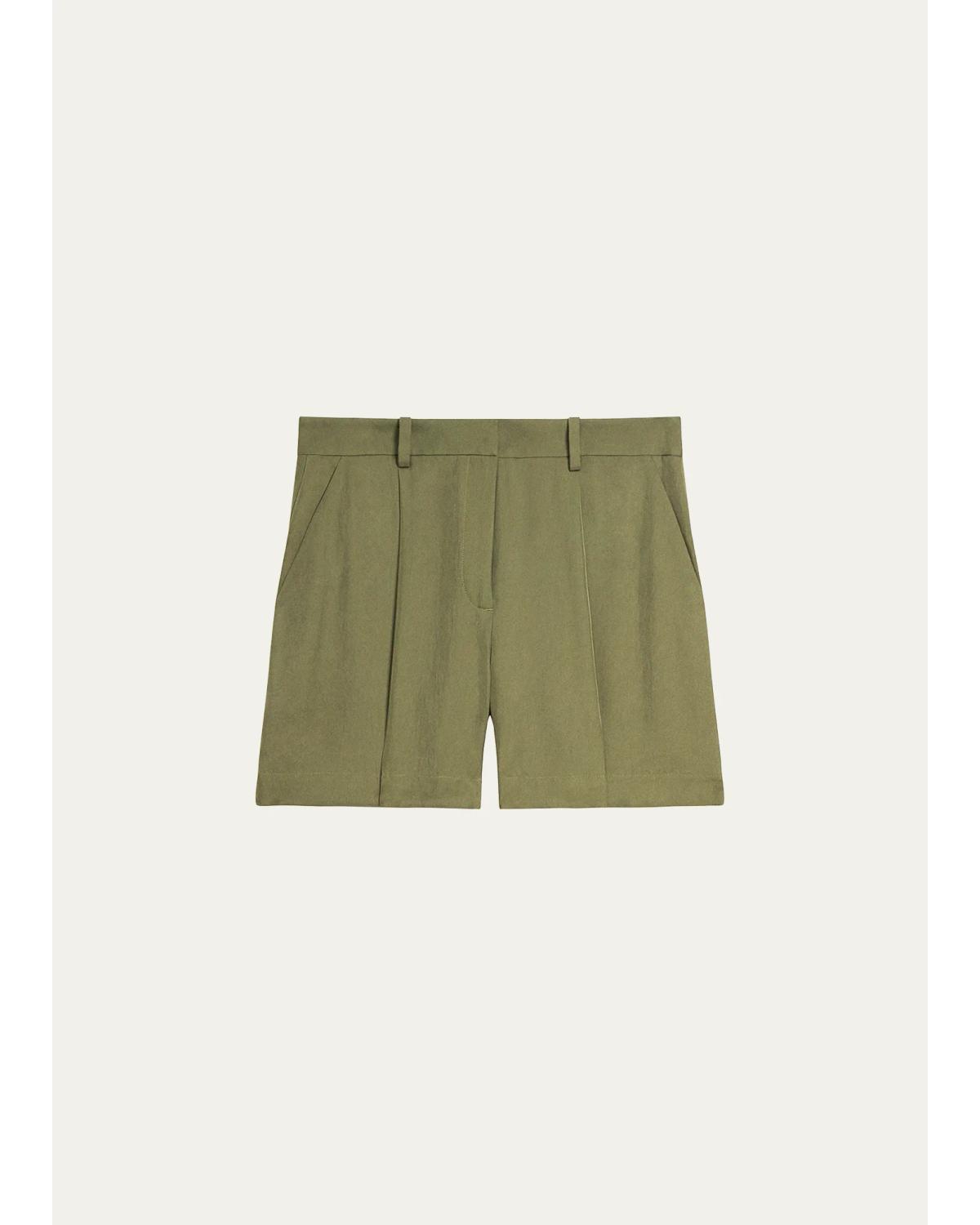 Fluid Pleated Shorts