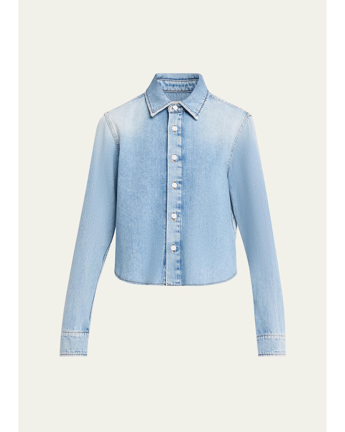 Hira Denim Button-Front Shirt