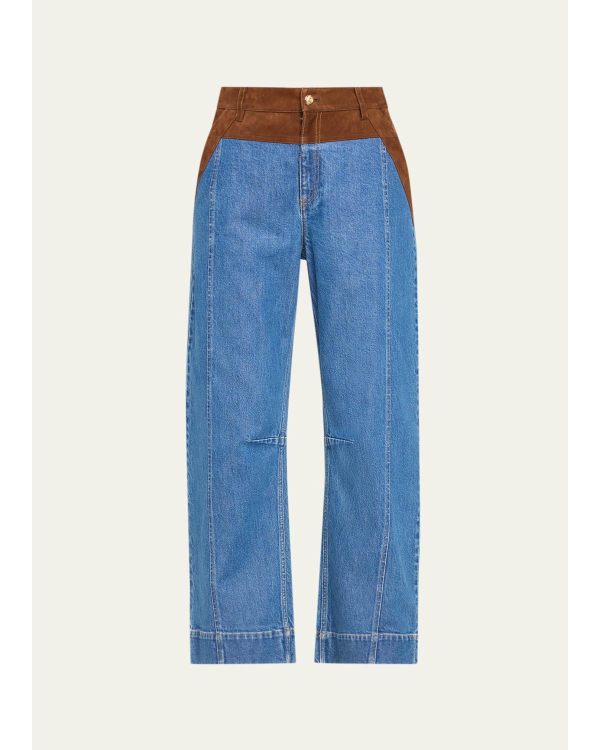 Dillon Suede Waist Jeans