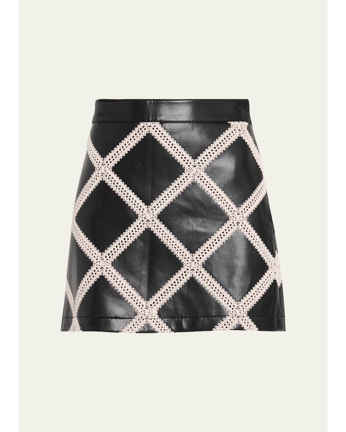 Audree Faux-Leather Mini