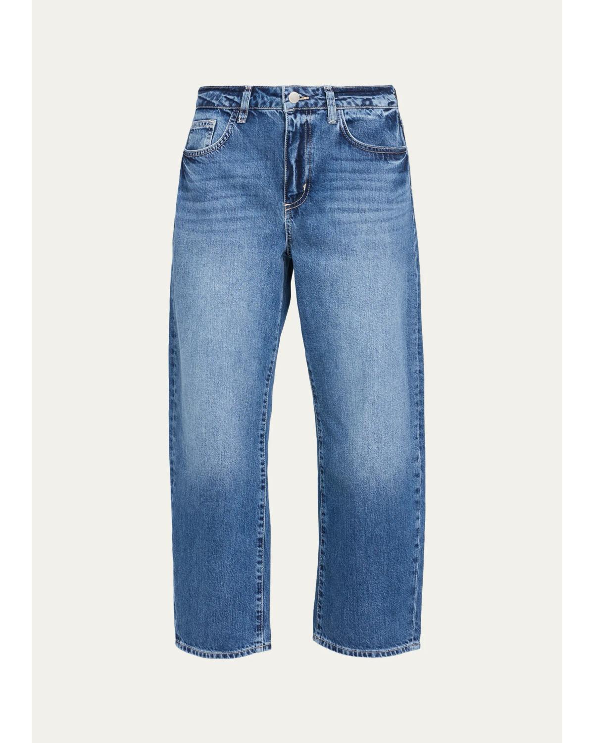 L'agence Mallis Cropped Straight Jeans In Orwood