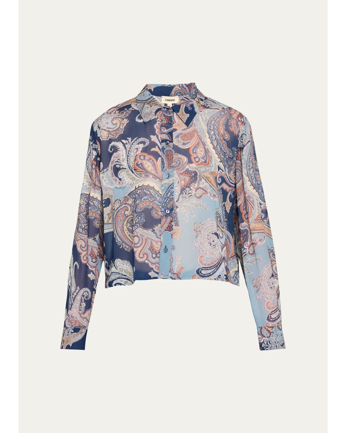 Cosette Cropped Button-Front Shirt