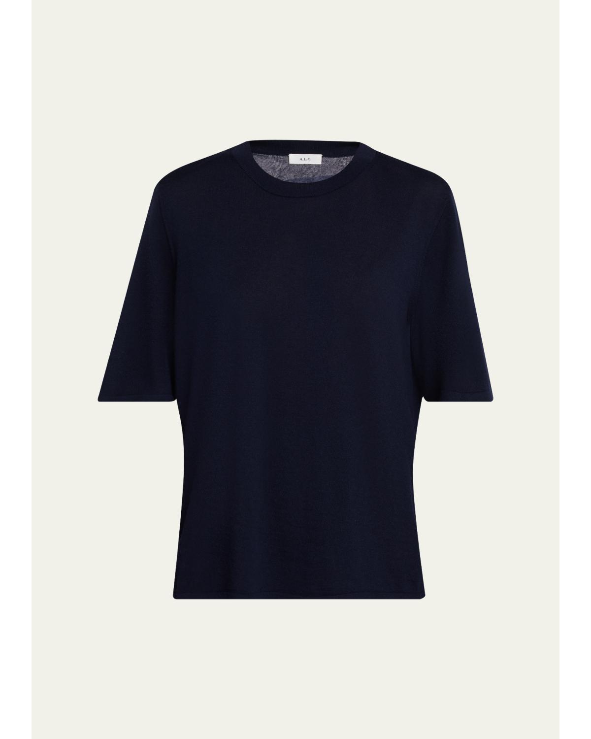 A.l.c Rei Wool Top In Blue