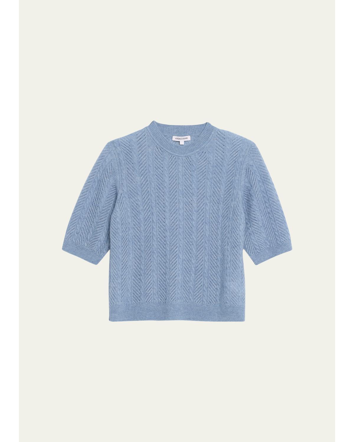Shana Cable-Knit Crewneck Sweater