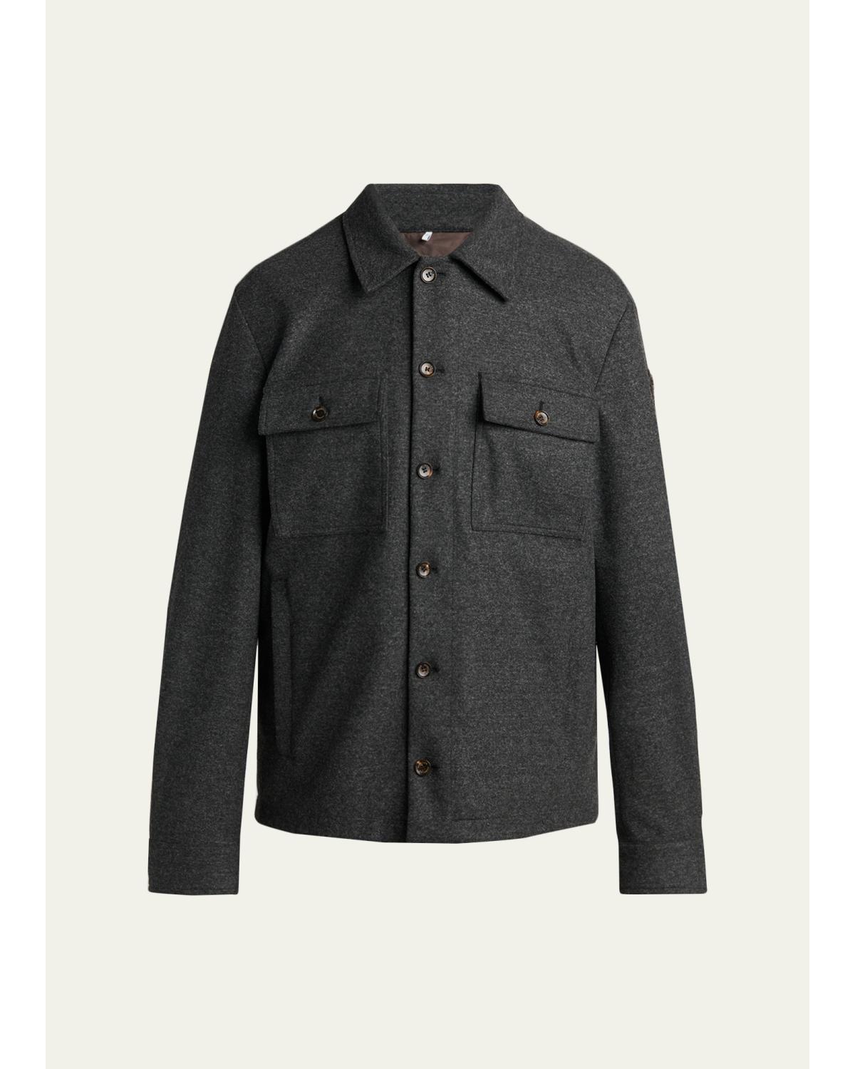 Men'S Wool-Blend Shirt Jacket