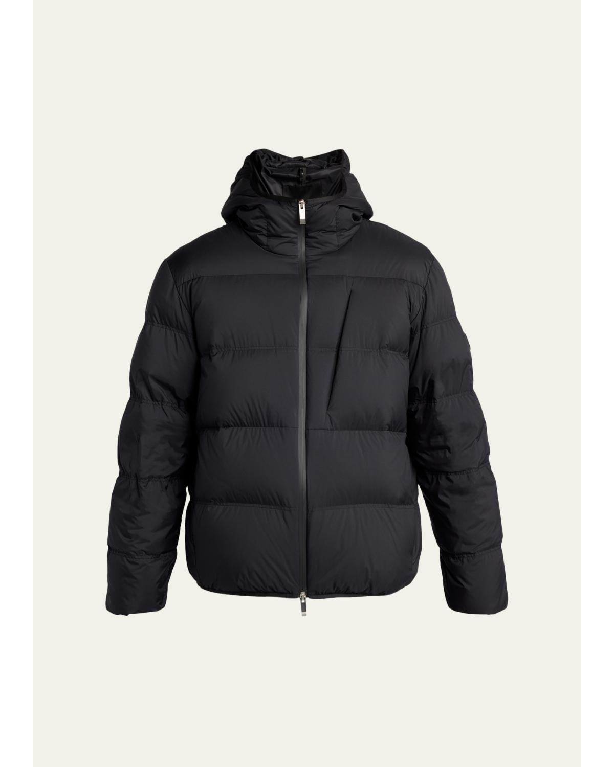 Men'S Quilted Hooded Puffer Jacket