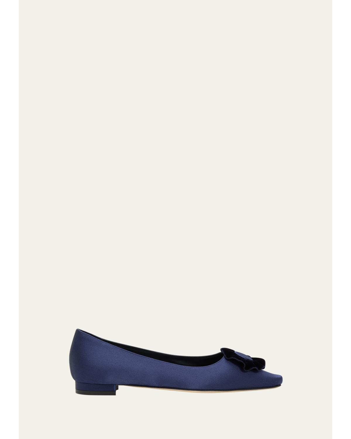 Fortan Satin Ballerina Flats