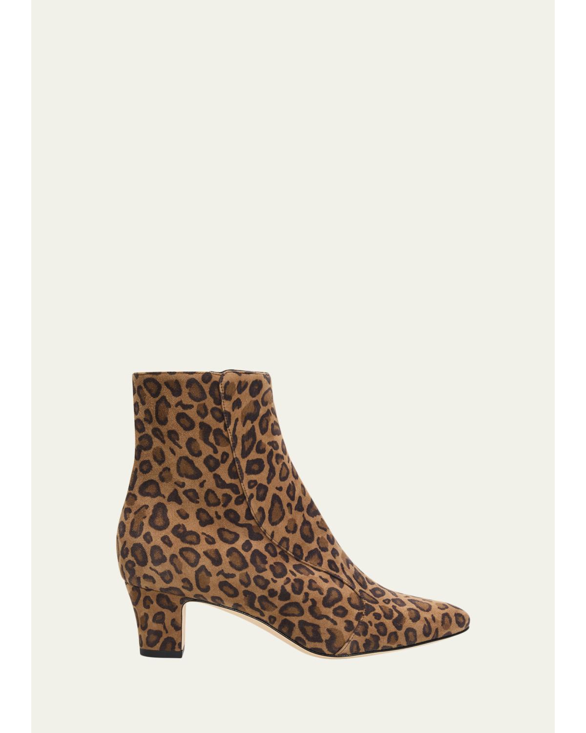 50Mm Myconia Leopard-Printed Ankle Boots
