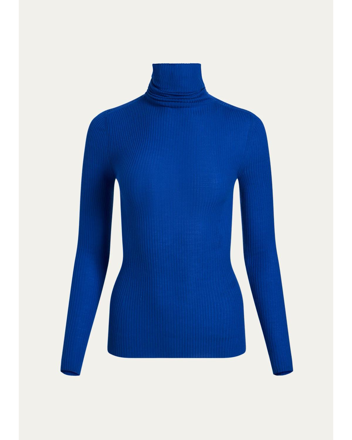 The Liv Wool Rib Turtleneck Sweater