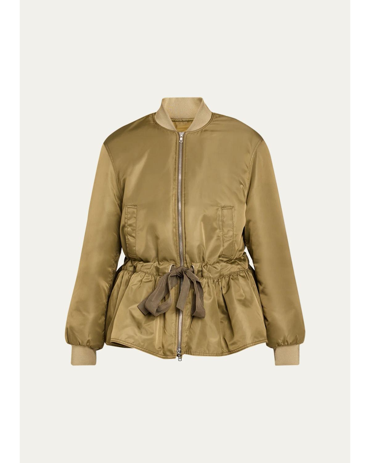 Valerina Peplum Bomber Jacket