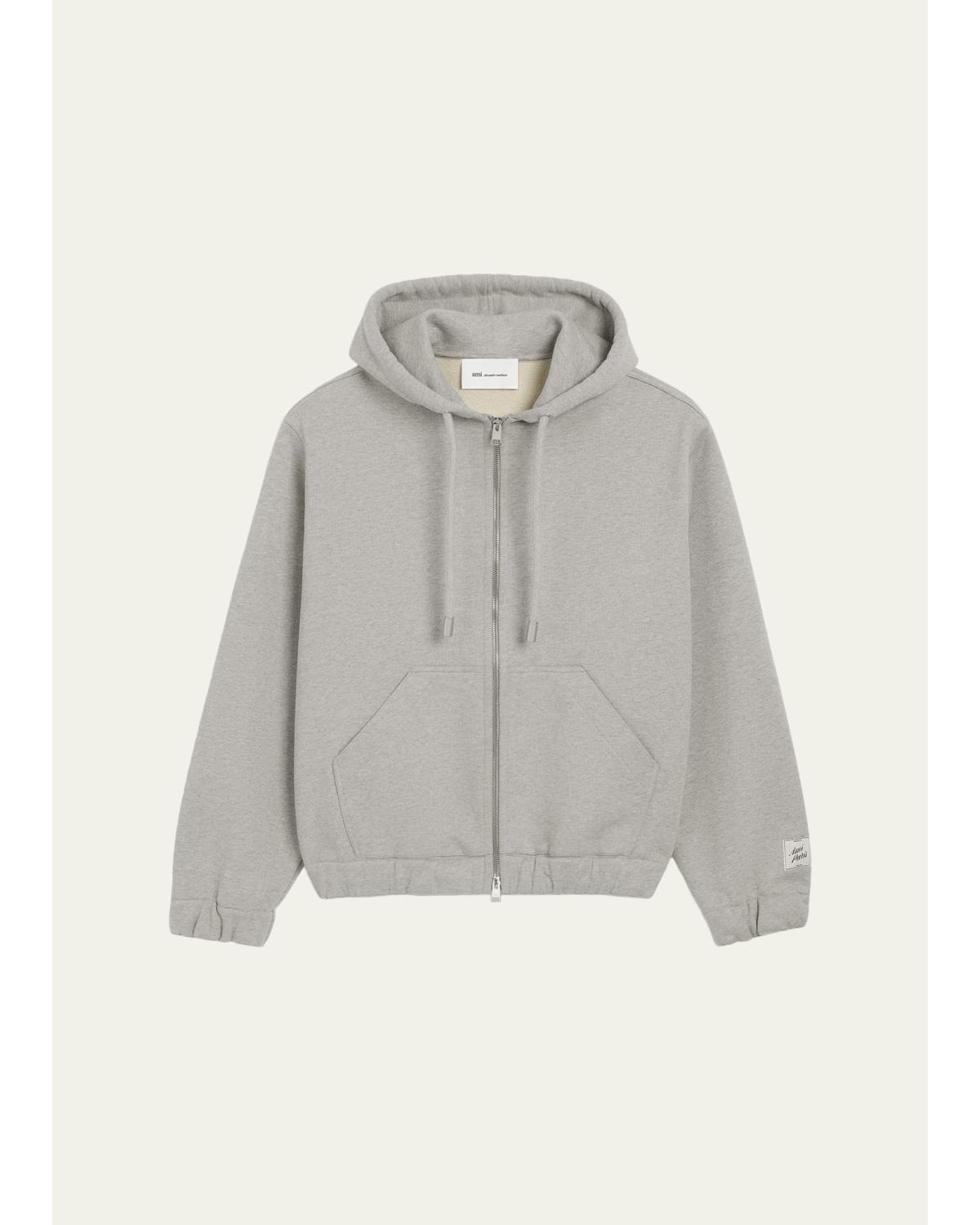 Men'S Heavyweight Cotton Zip Hoodie