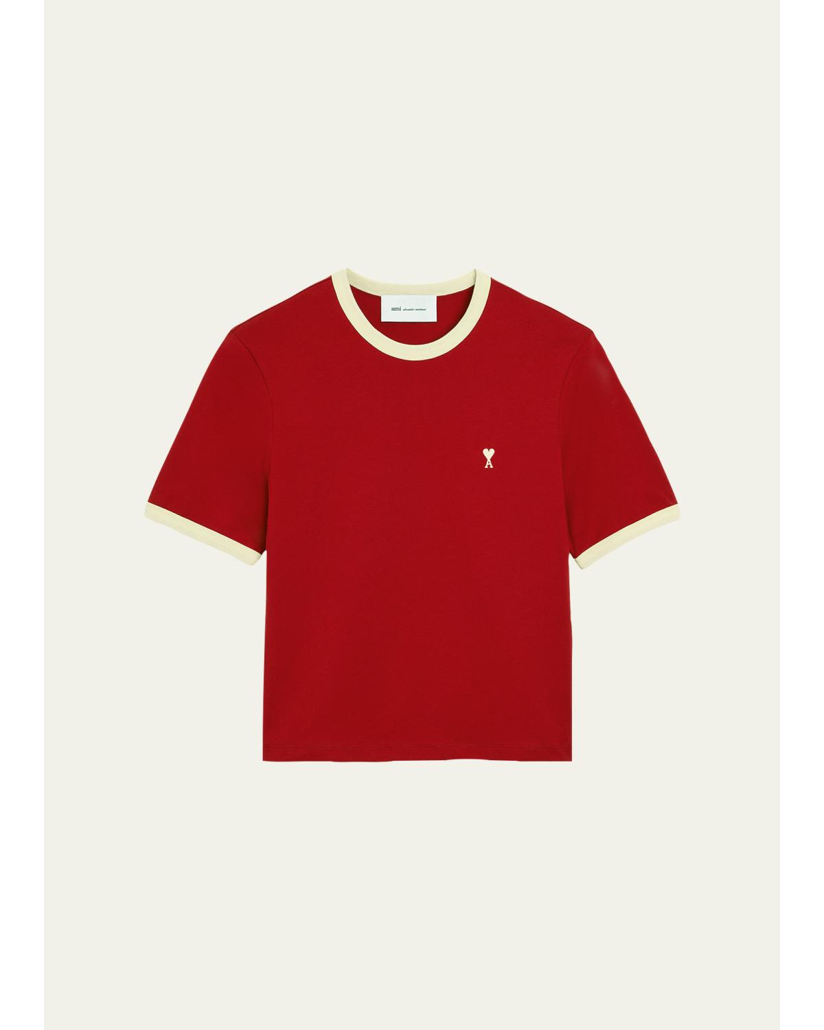 Men'S Contrast-Trim Short-Sleeve T-Shirt