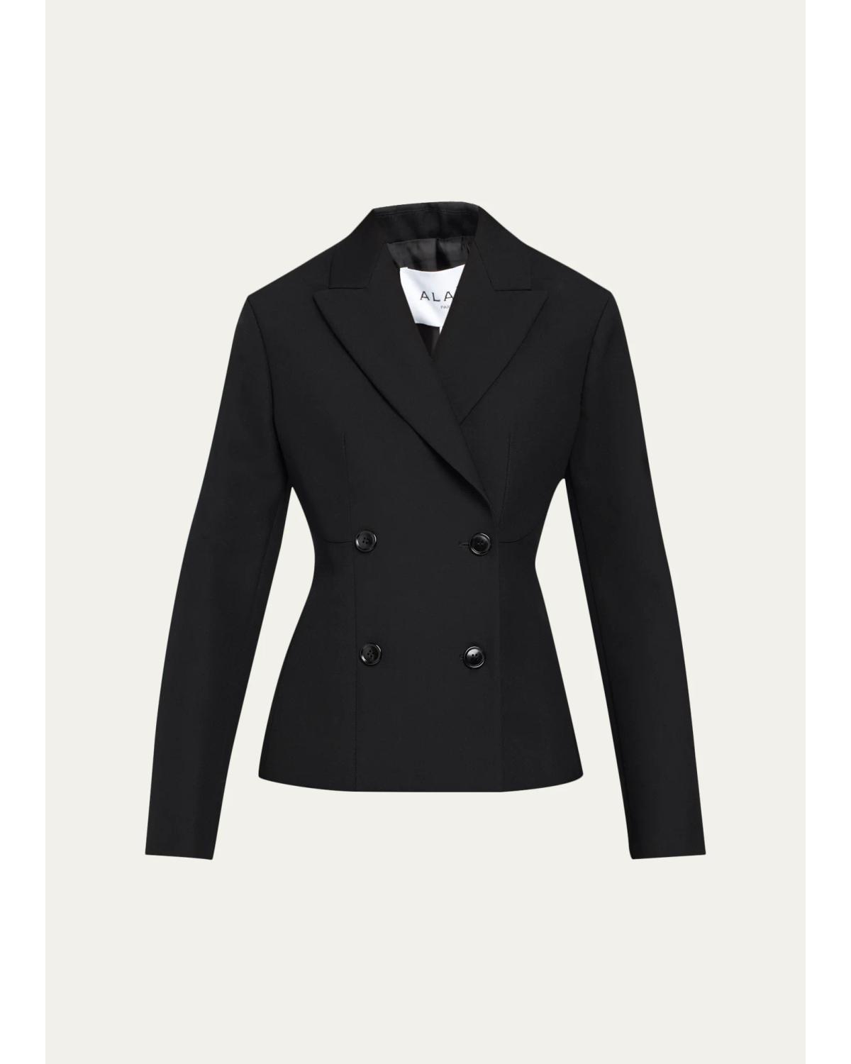 Double-Breasted Slim Tailored Jacket