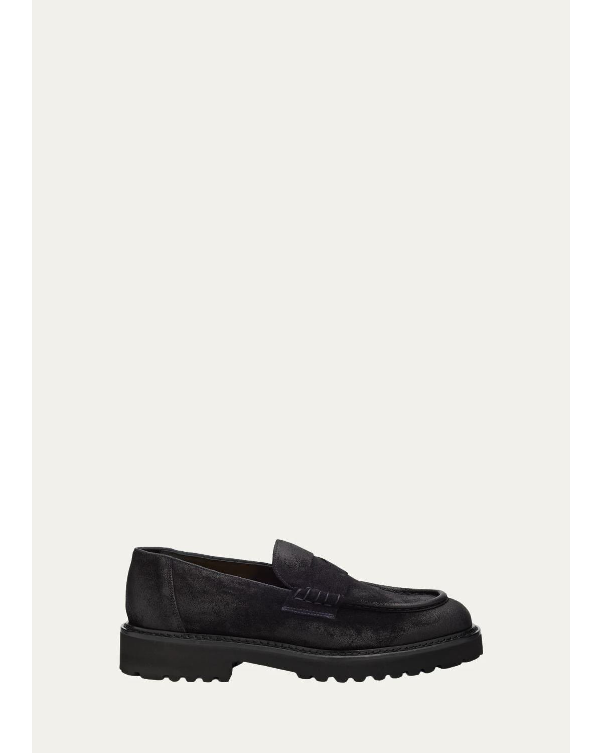 Philadelphia Suede Penny Loafers