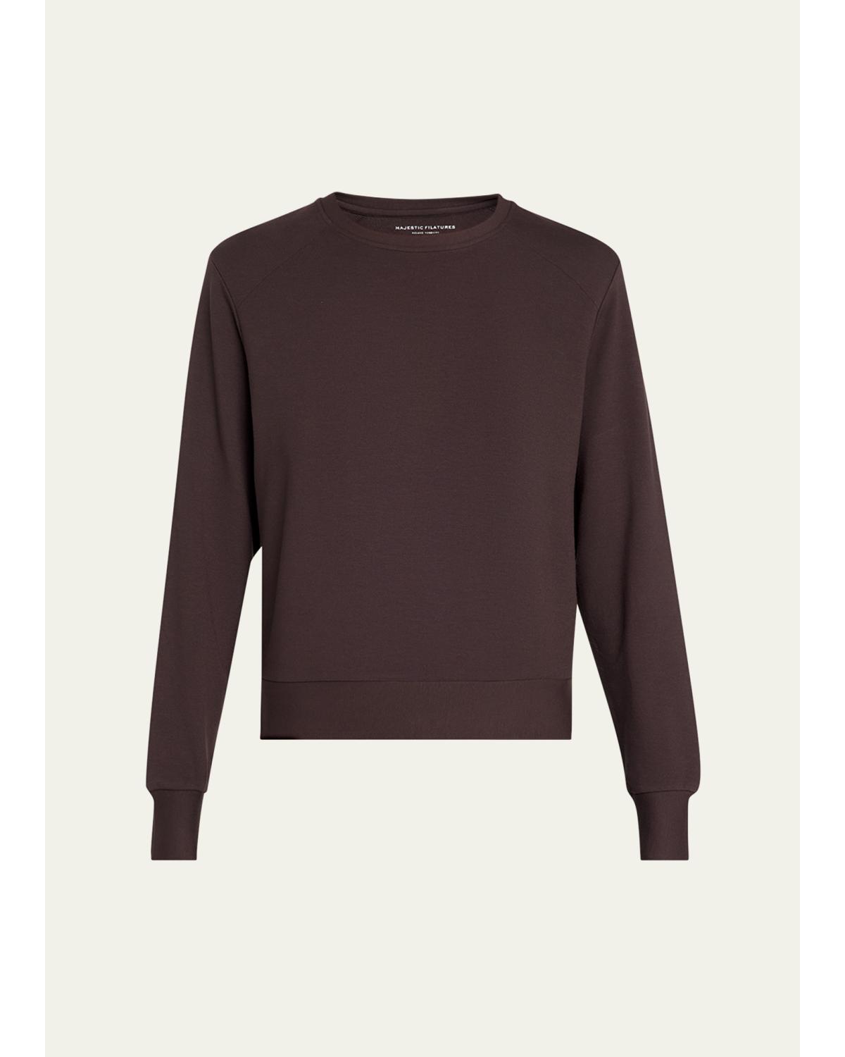 French Terry Crop Crewneck Sweatshirt