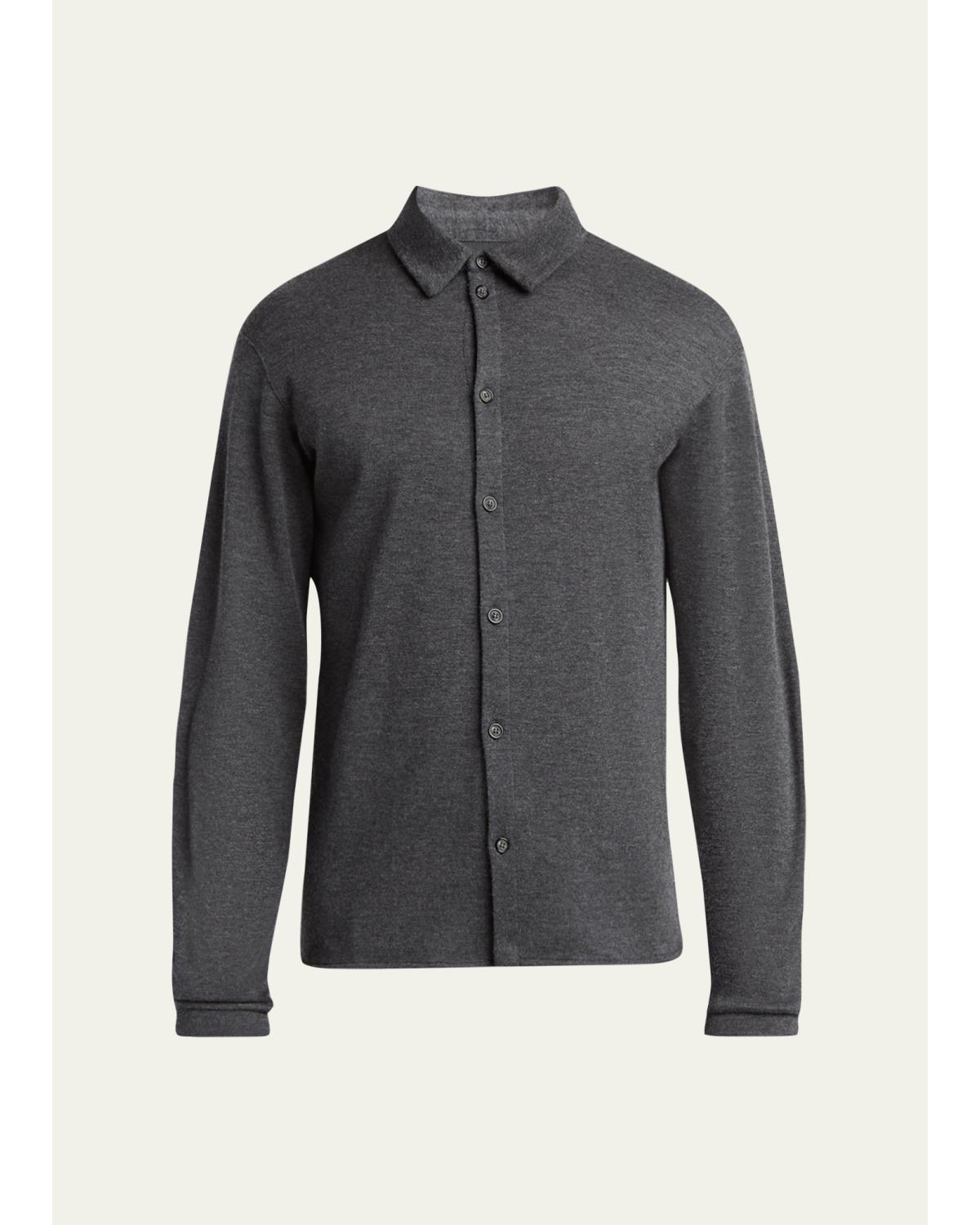 Men'S Cashmere Button-Down Shirt