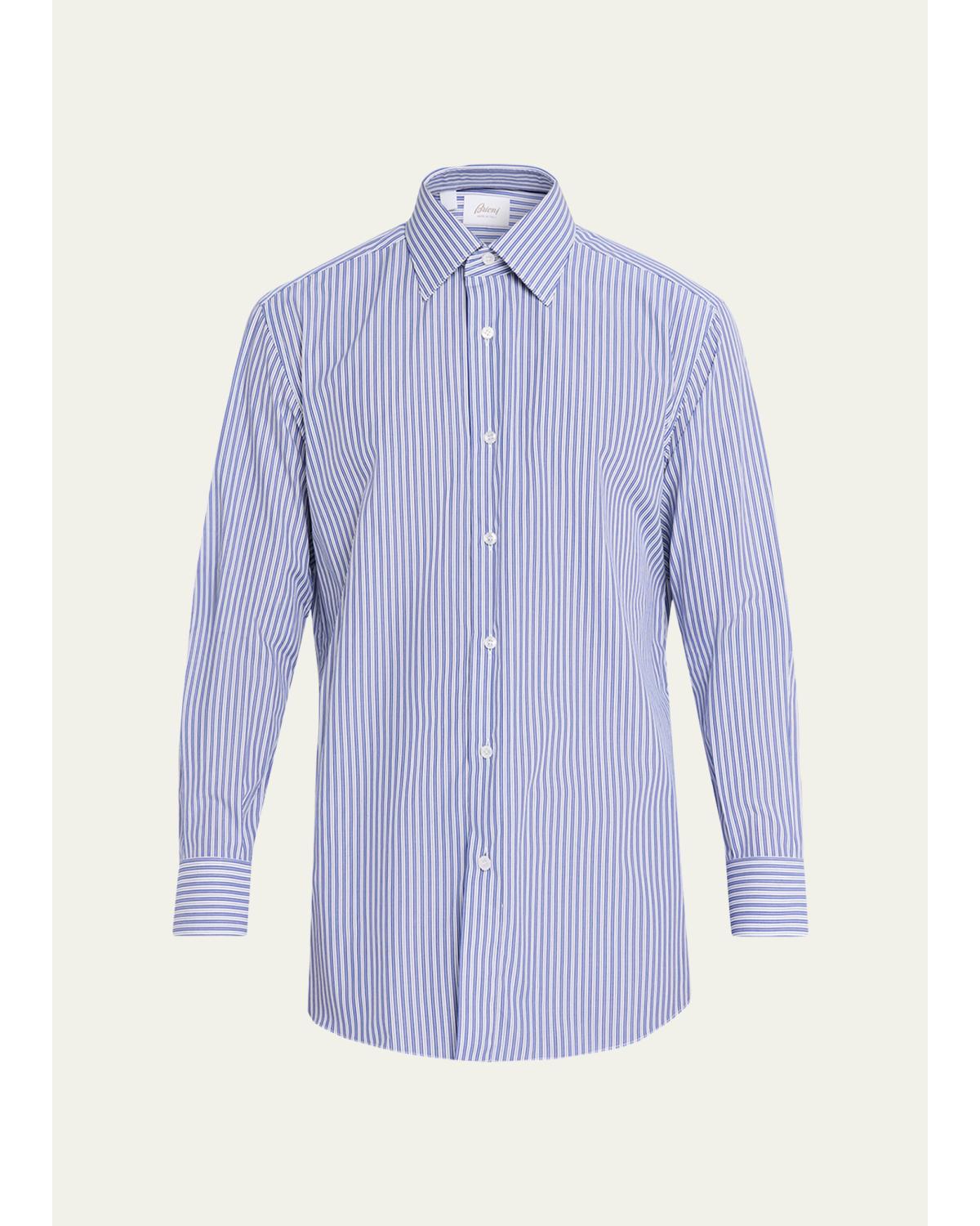Men'S Pinstripe Cotton Sport Shirt