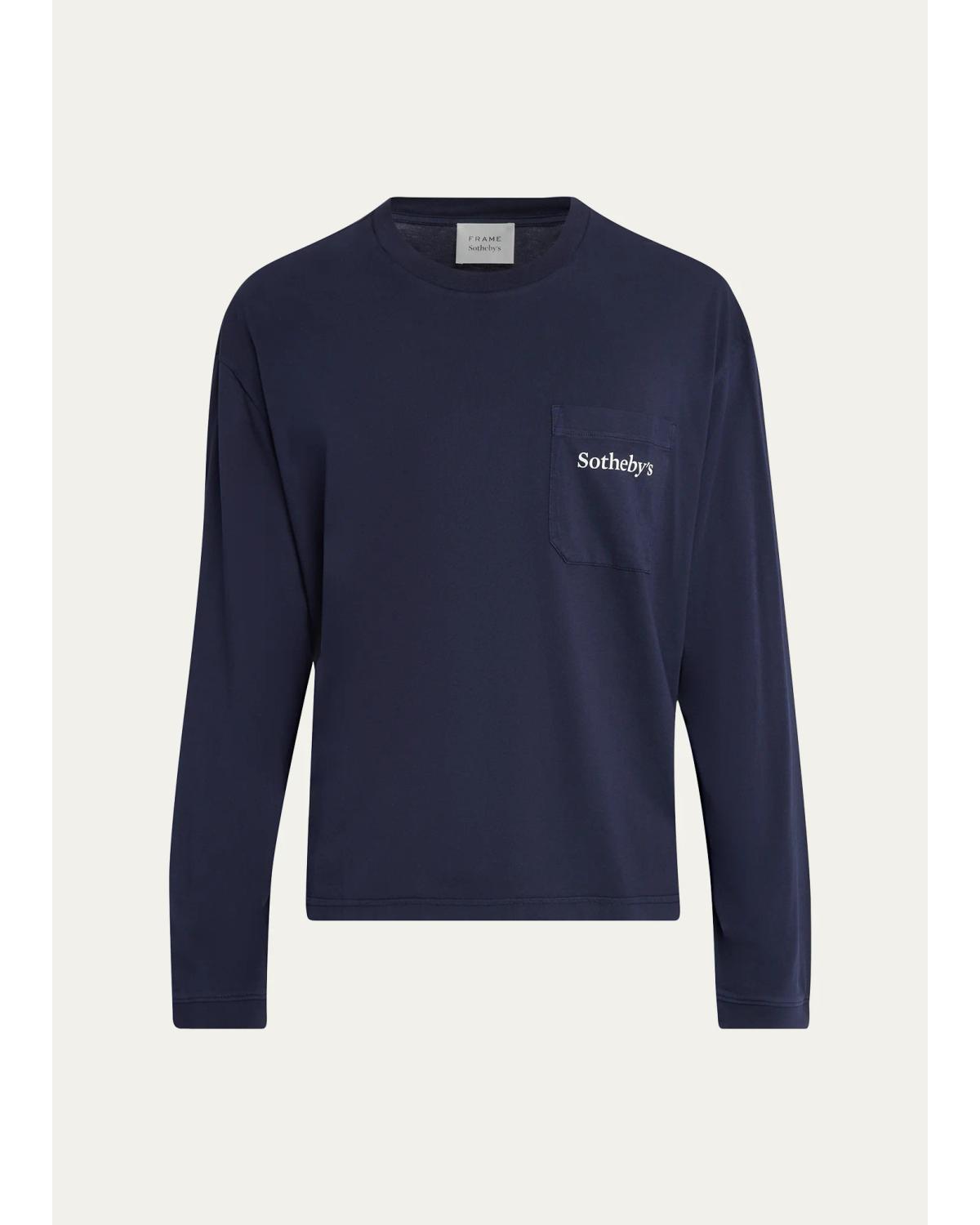 Men'S Frame X Sotheby'S Cotton Crewneck T-Shirt