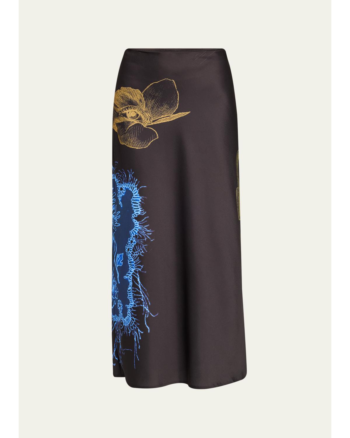 Crepe Satin Bias Midi