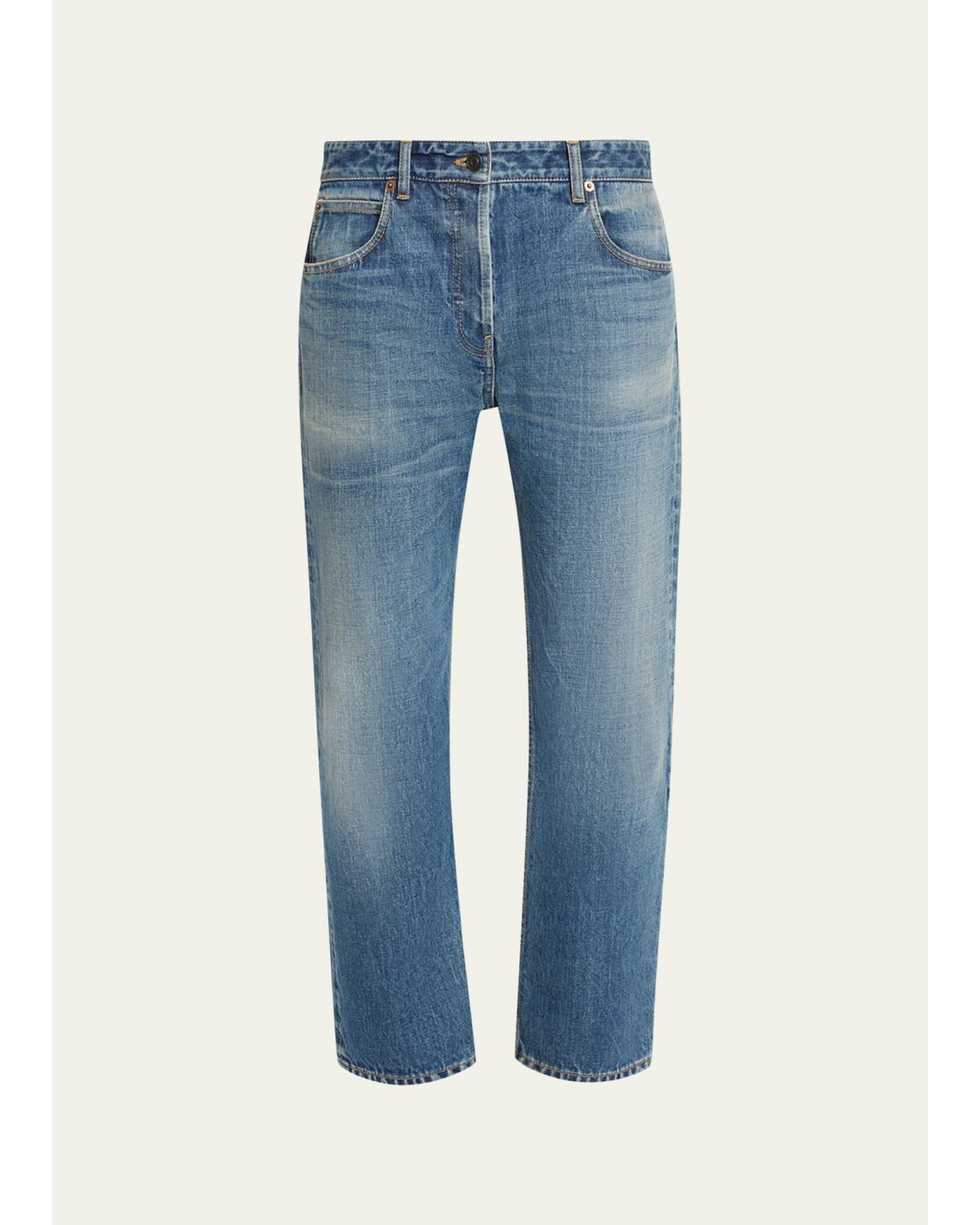 Riaco Straight-Leg Ankle Jeans