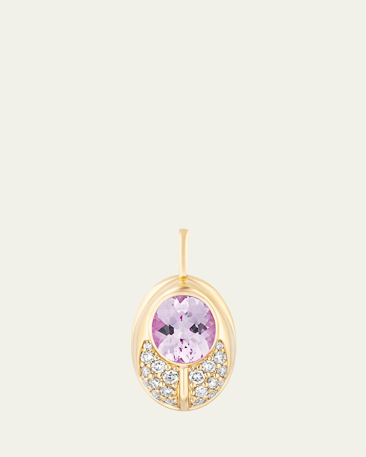 Mason and Books 14K Love Bug Diamond Pendant with Rose de France