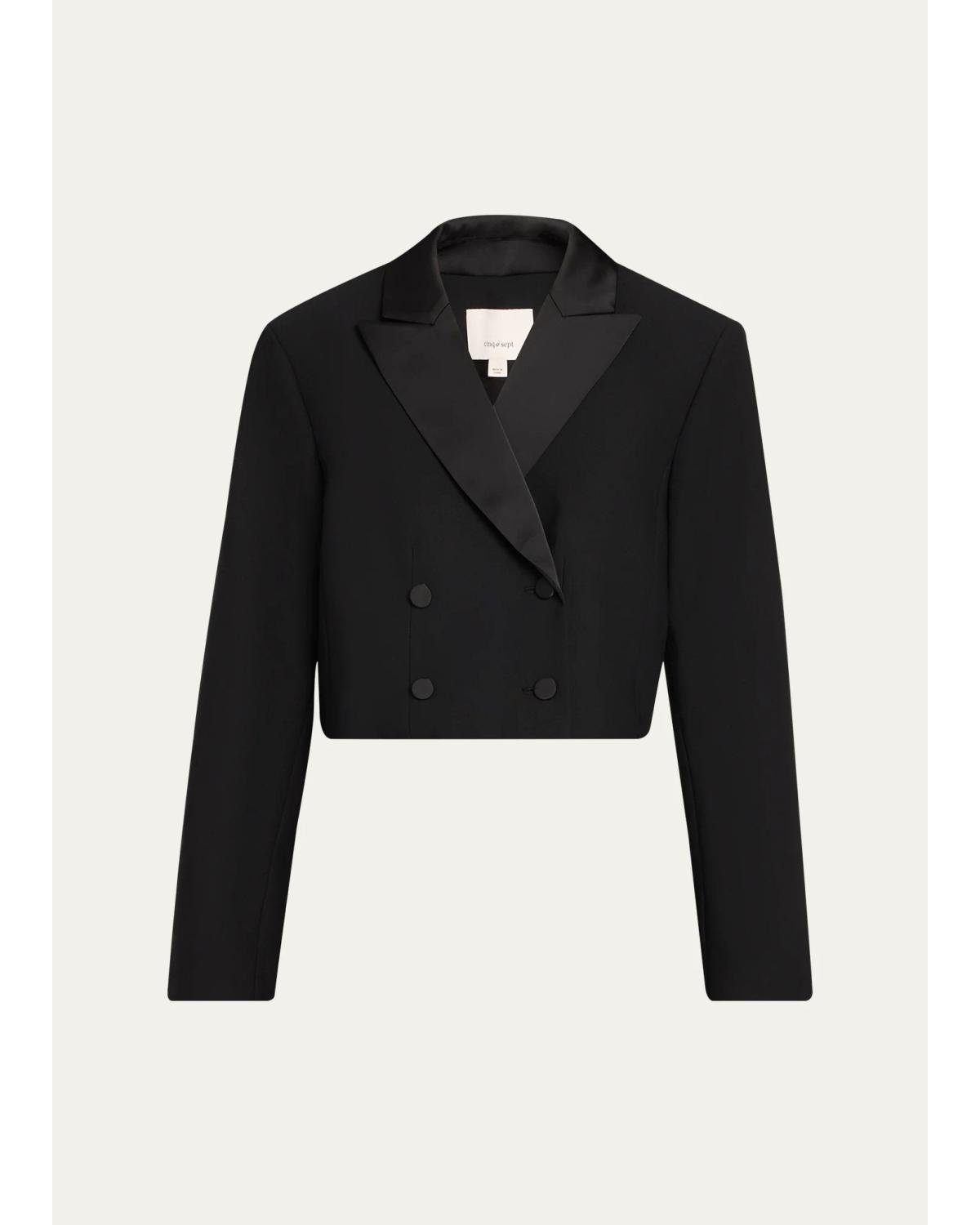 Romilly Cropped Tuxedo Jacket
