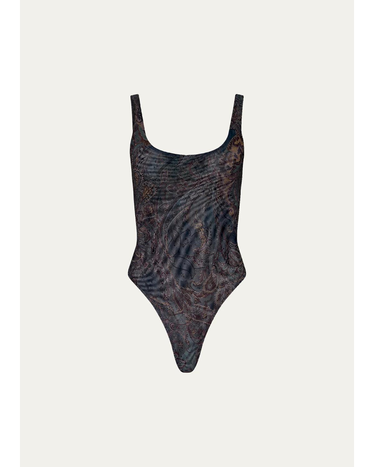 L'agence Kalea Scoop-neck Bodysuit In Black