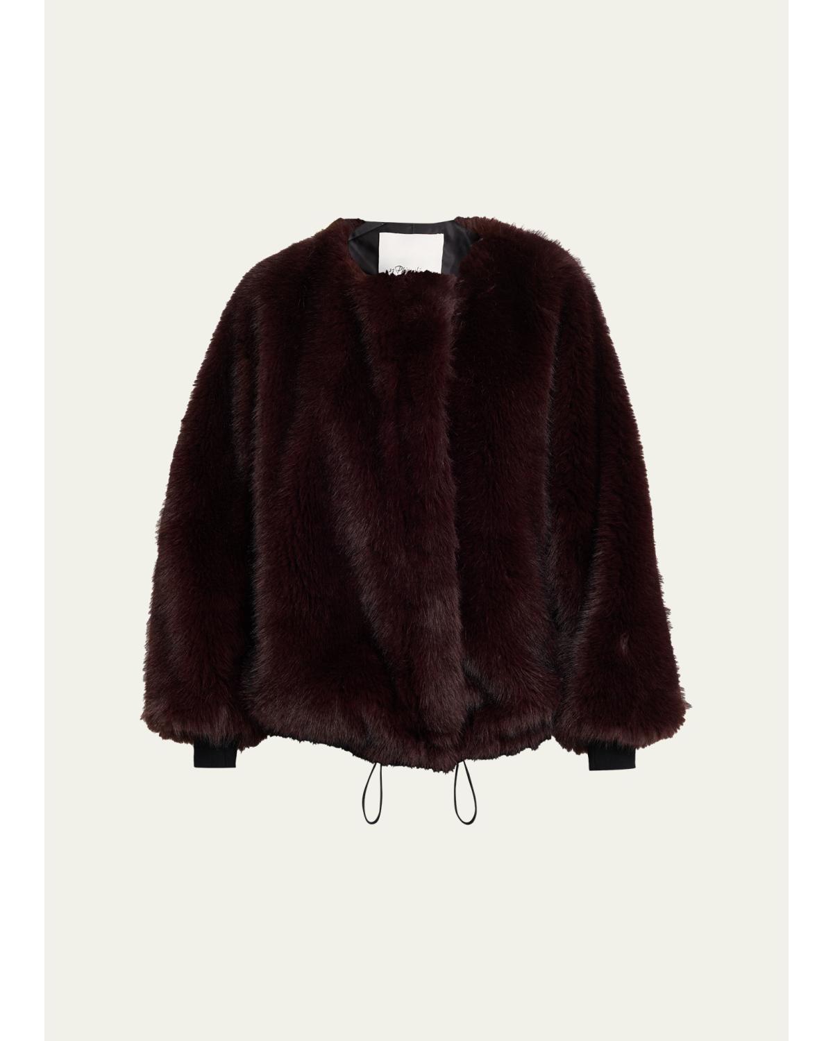 Faux Fur Blouson Jacket