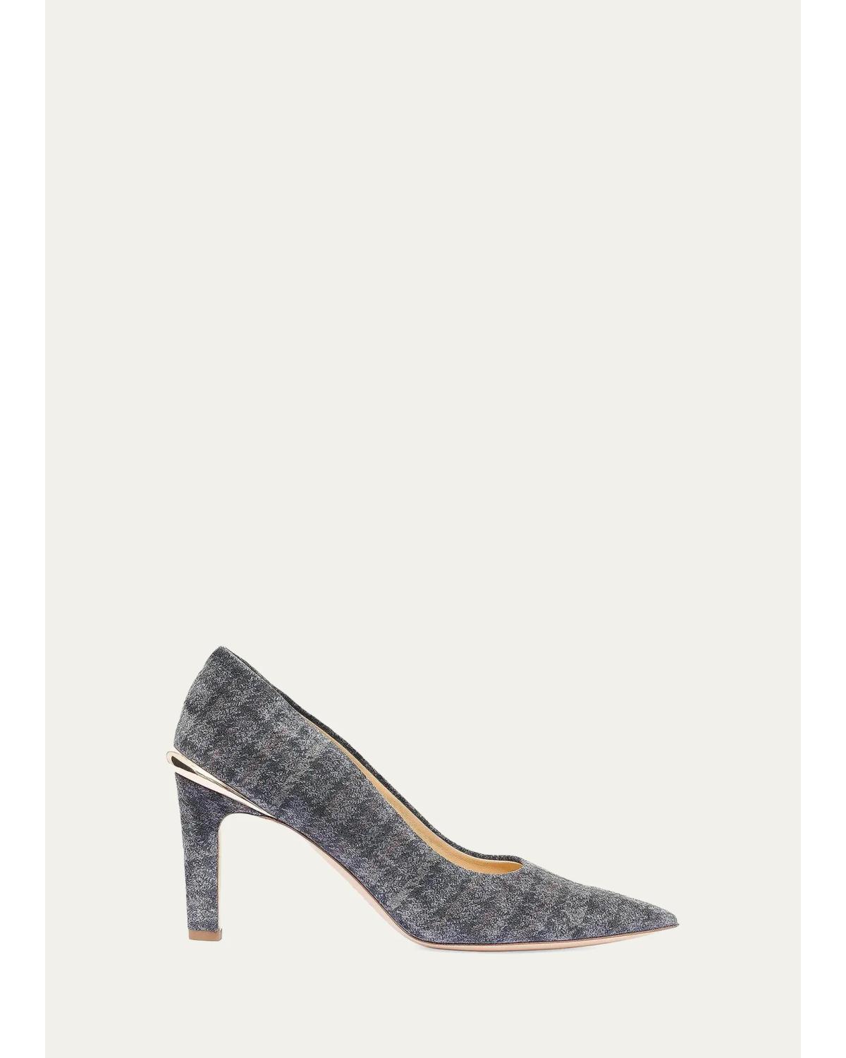 Edwina 75Mm Bouclé-Effect Pumps