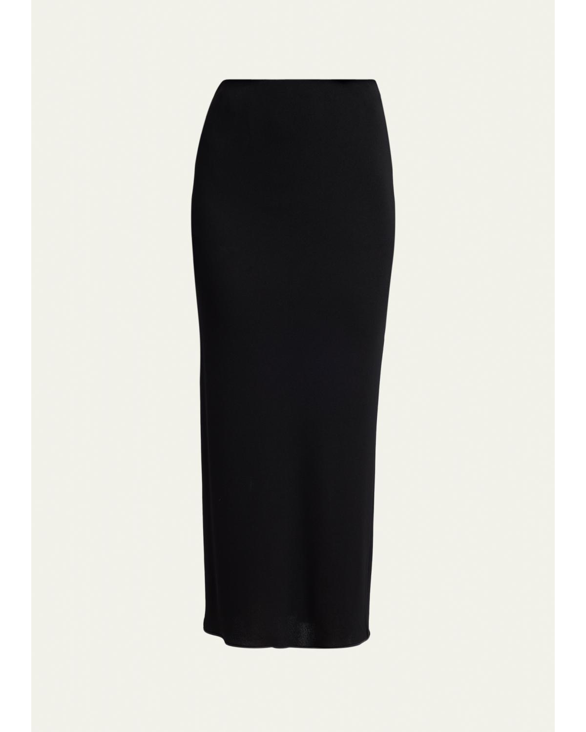 Draped Midi Pencil Skirt