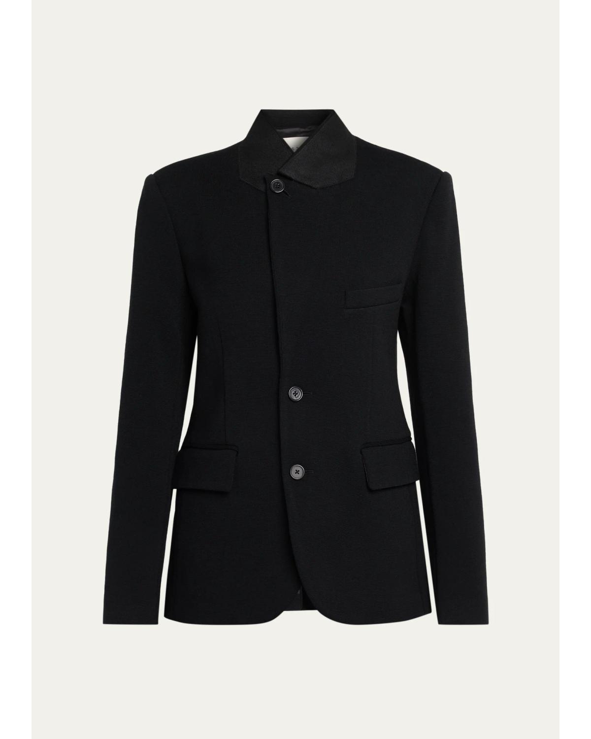 6397 Knit Sporting Blazer In Black