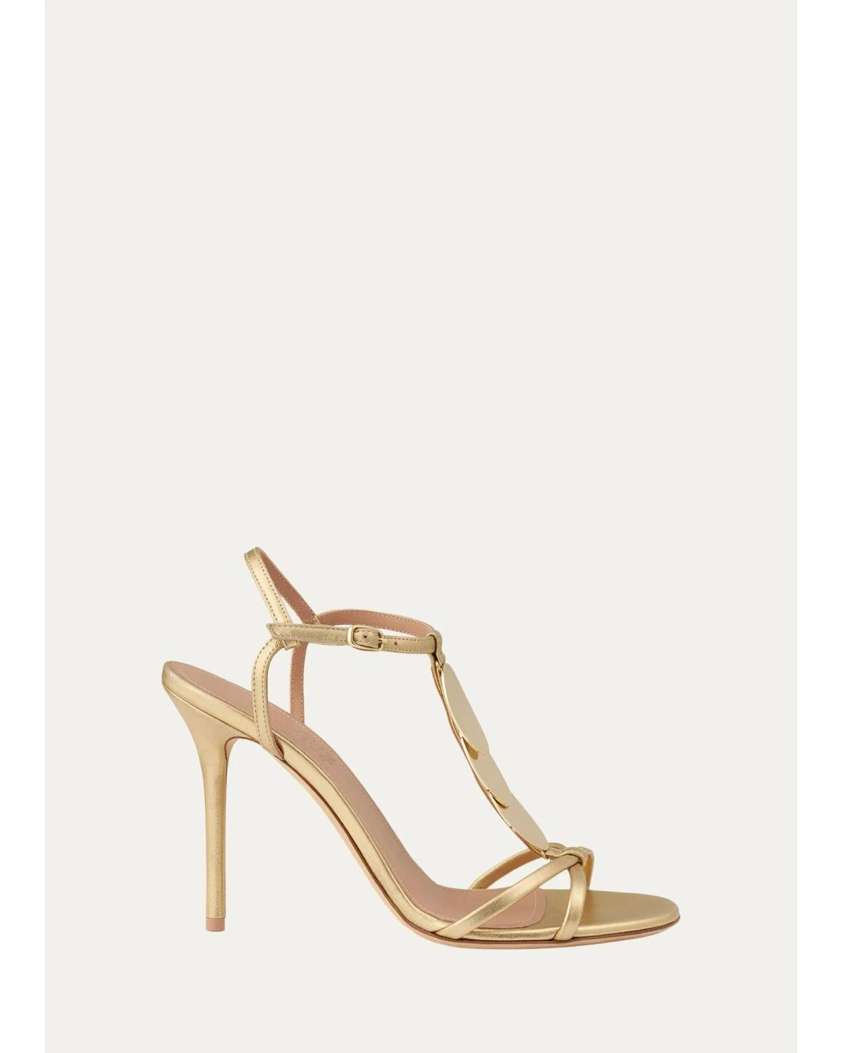 Kali 100Mm Leather Stiletto Sandals