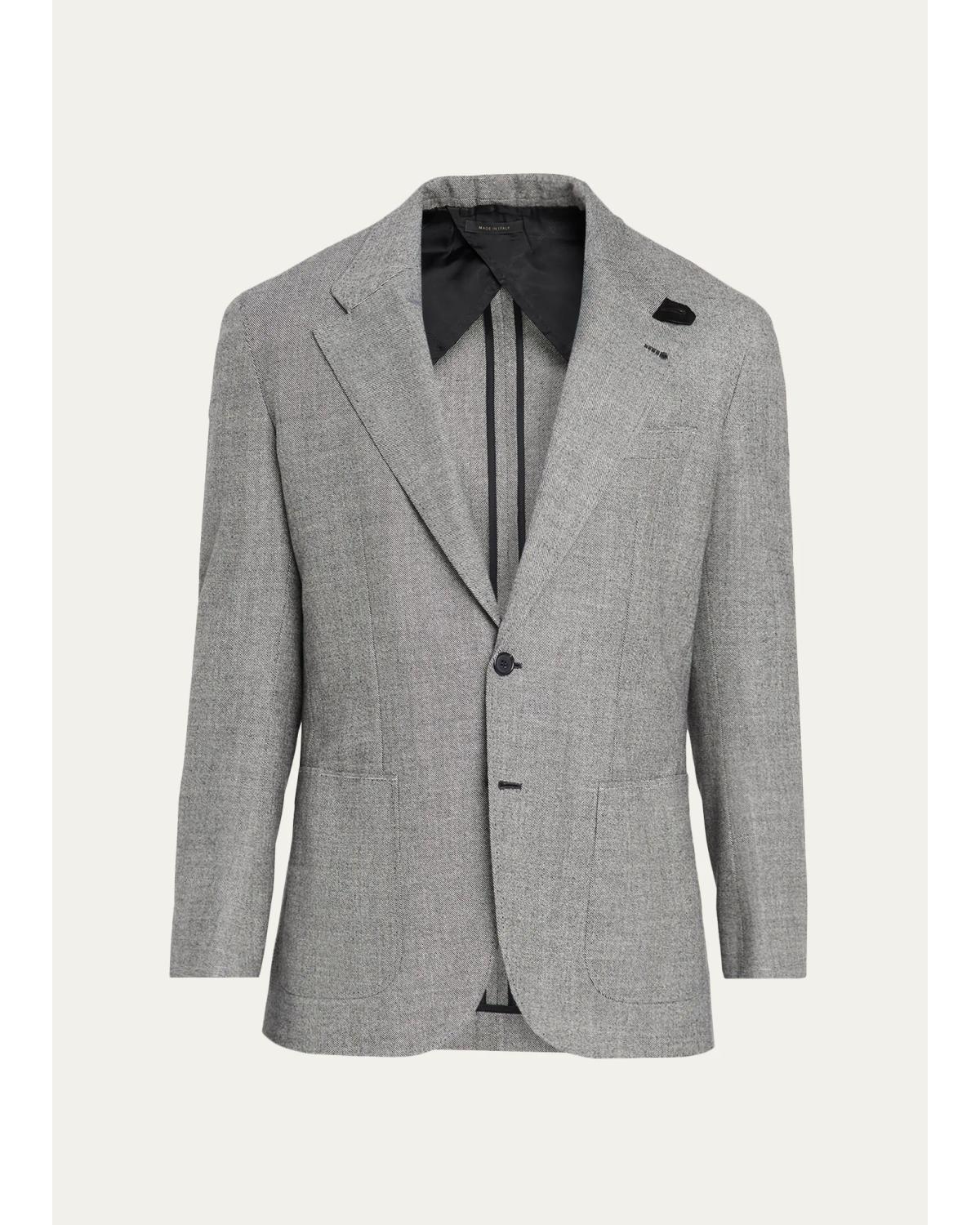 Men'S Notch-Lapel Blazer
