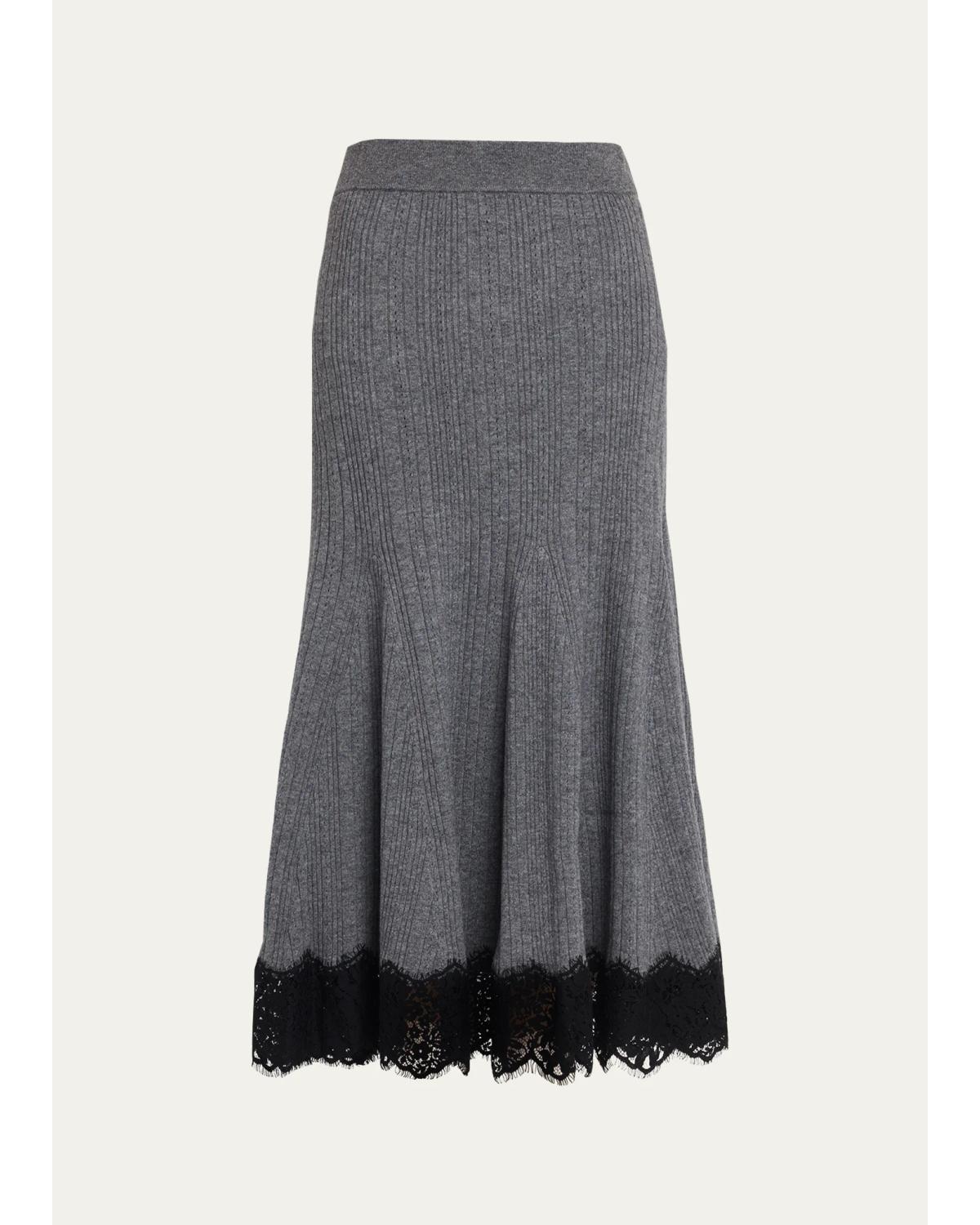 Parisa Lace-Trim Midi