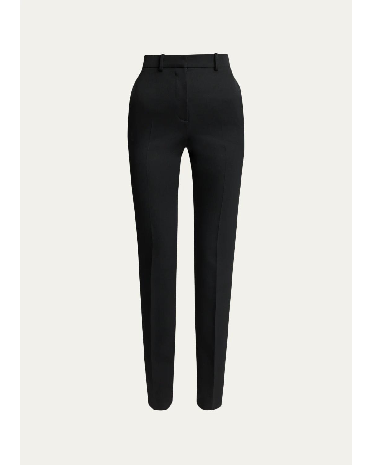 Givenchy Wool Cigarette Pants In Black