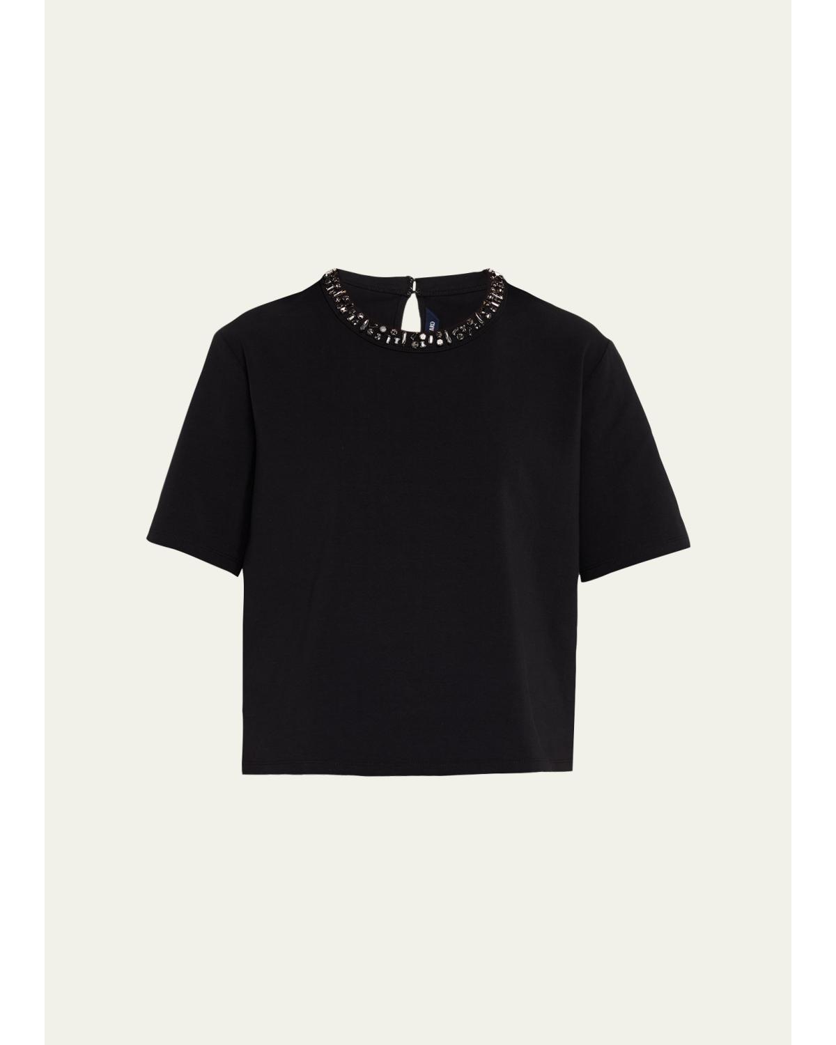 Sebastian Jewel-Neck T-Shirt