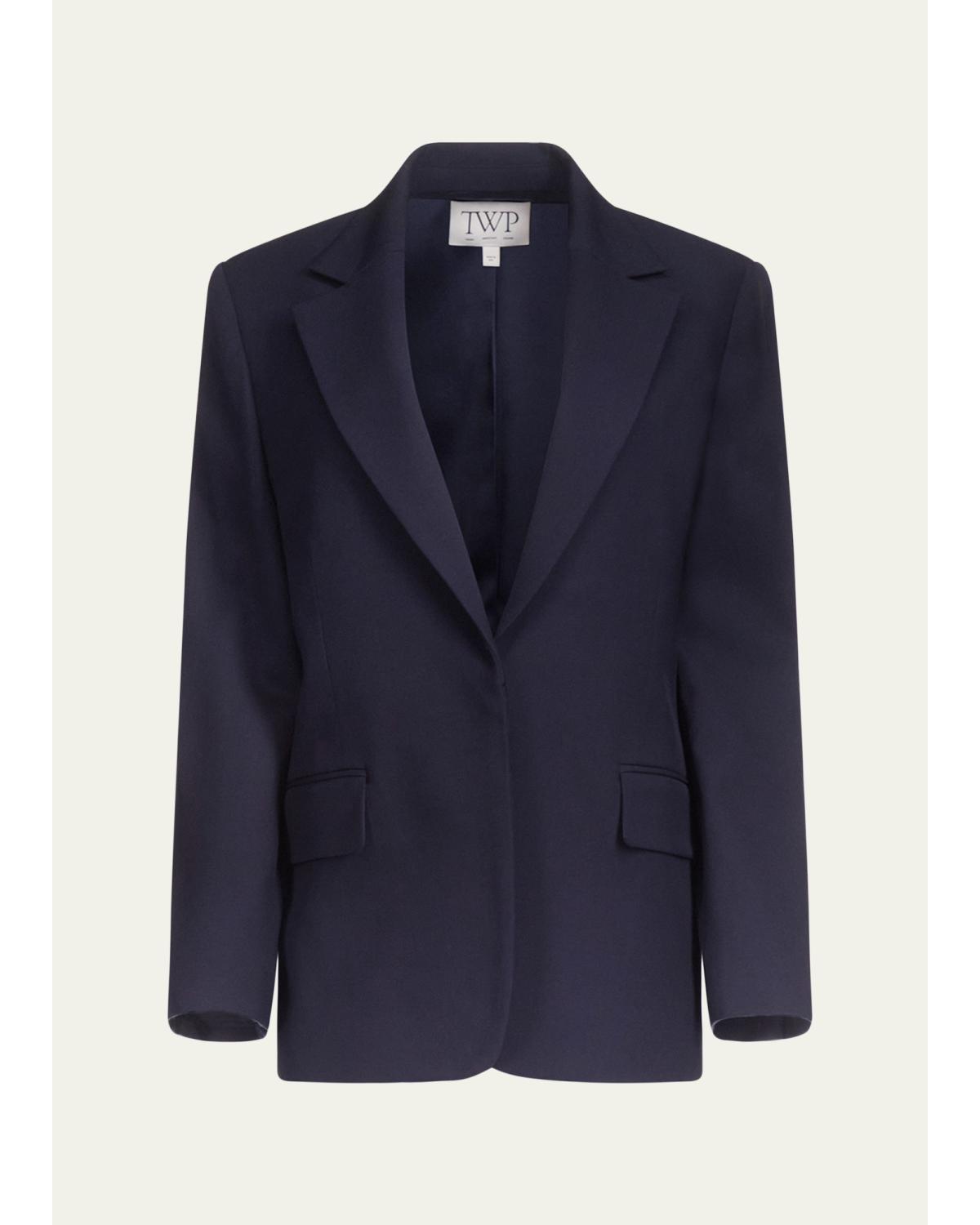 Jillian Single-Breasted Wool Blazer