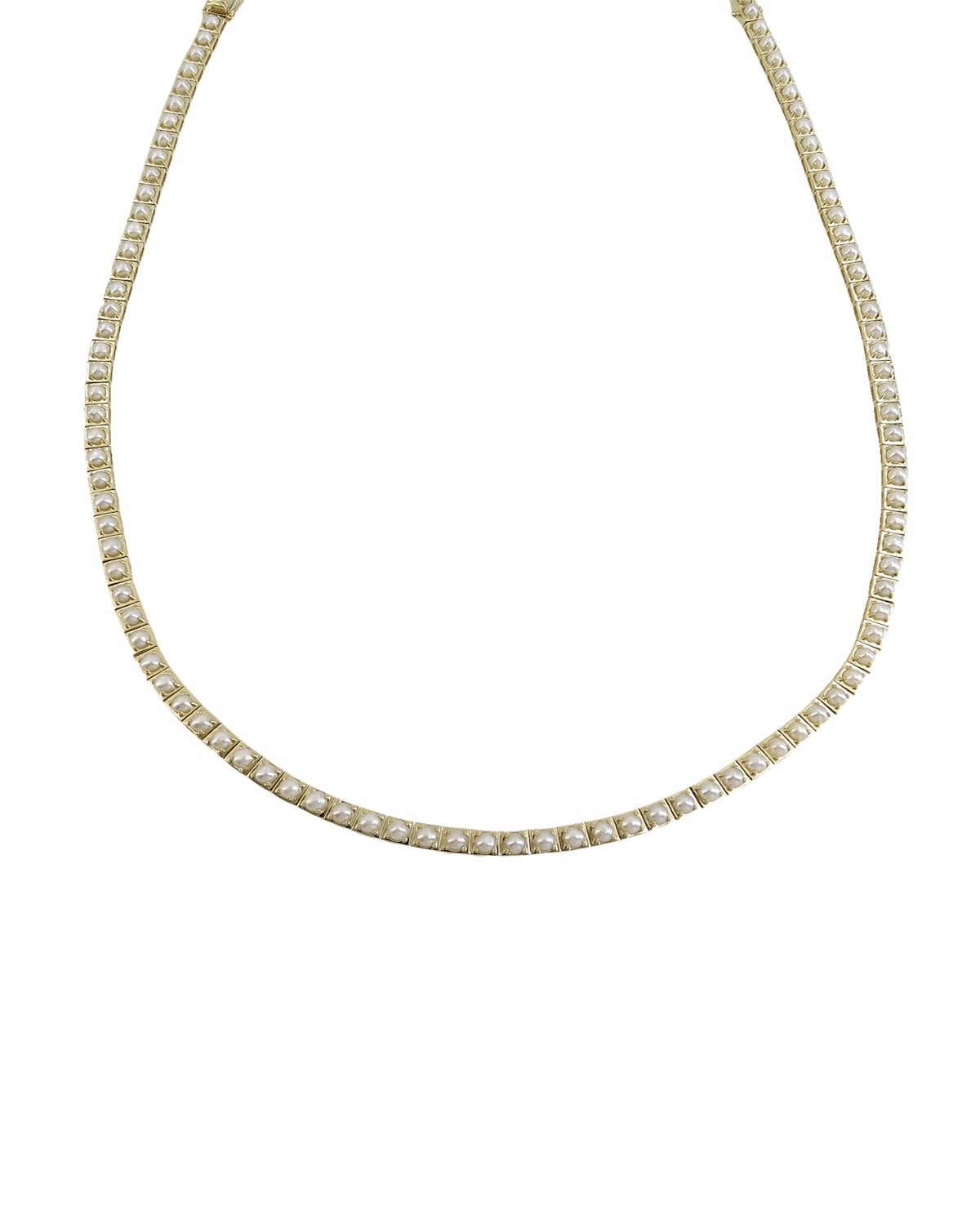 TYPE JEWELRY LEGGO Mini Pearl Tennis Necklace | Thumbnail 2