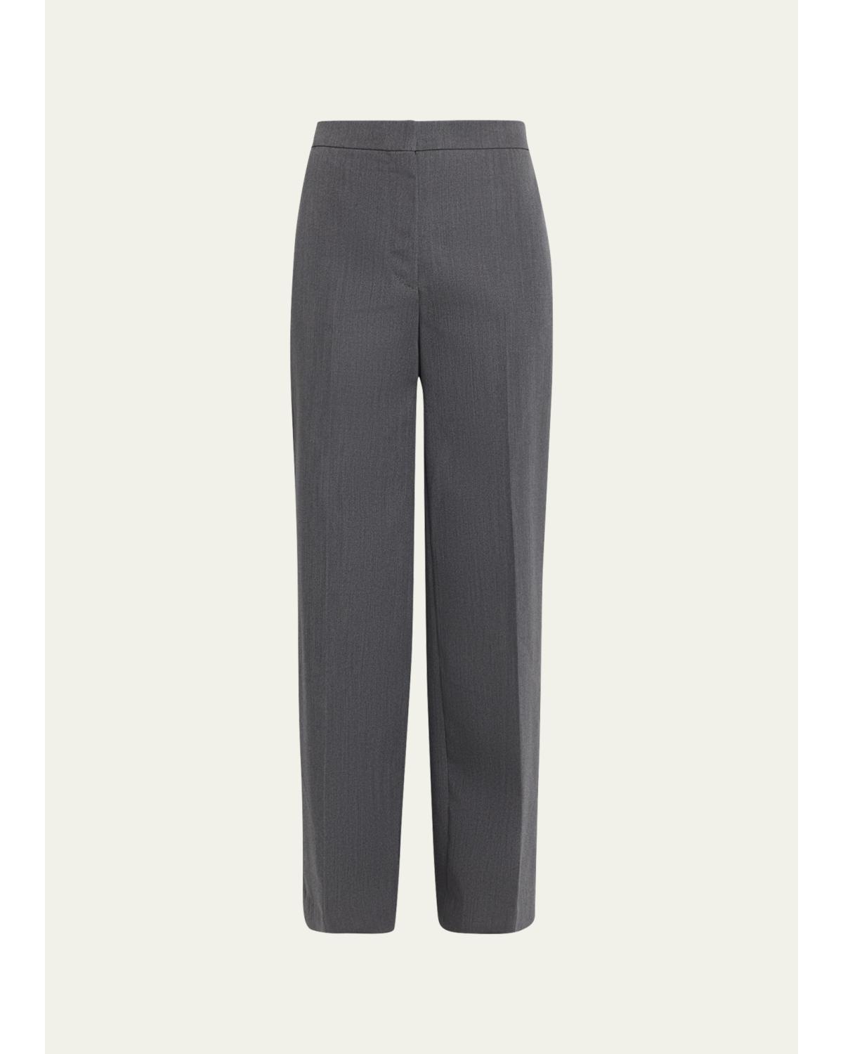 Fforme Aris Tailored Wide-leg Pants In Gray