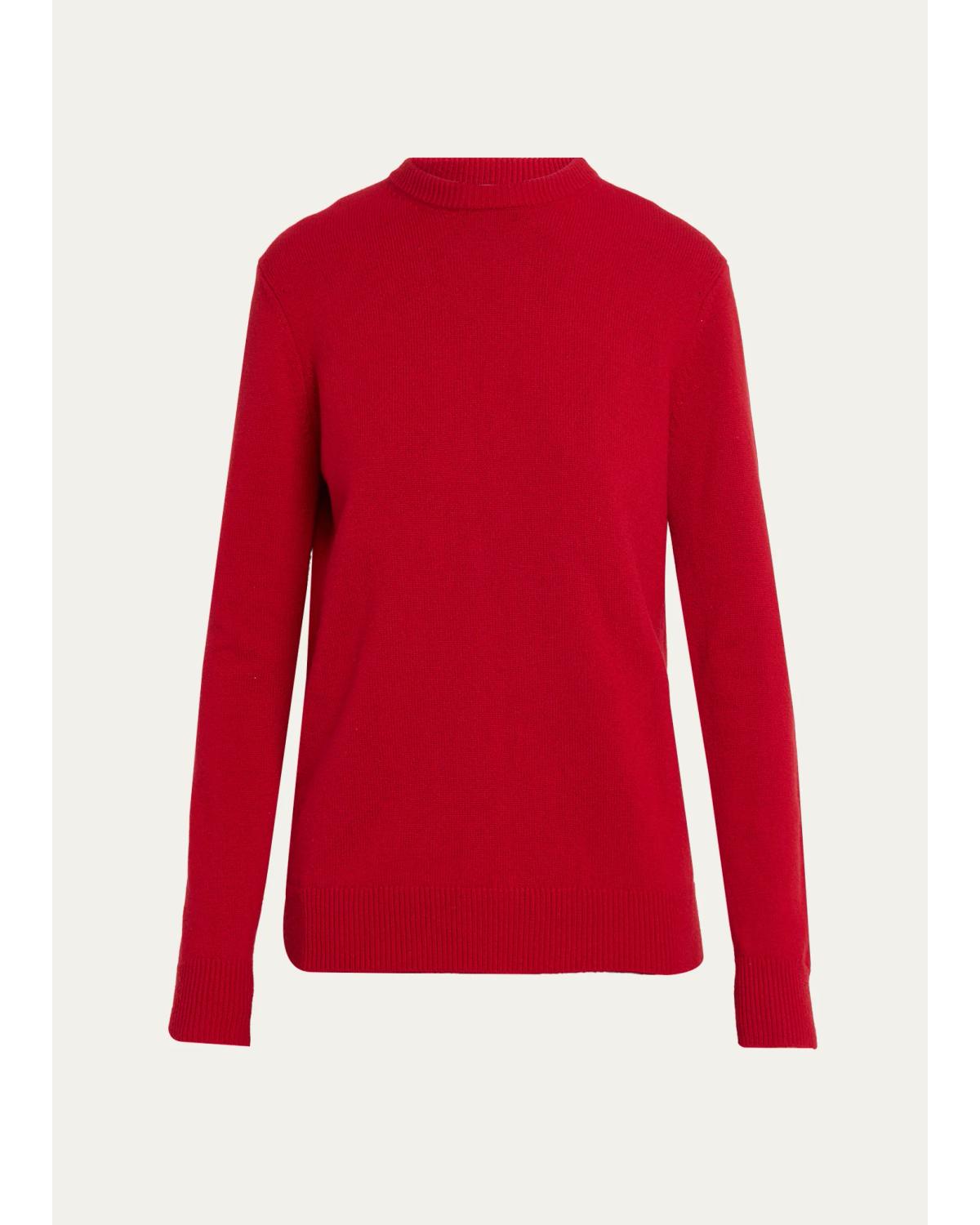 Long Sleeve Cashmere Crewneck Sweater