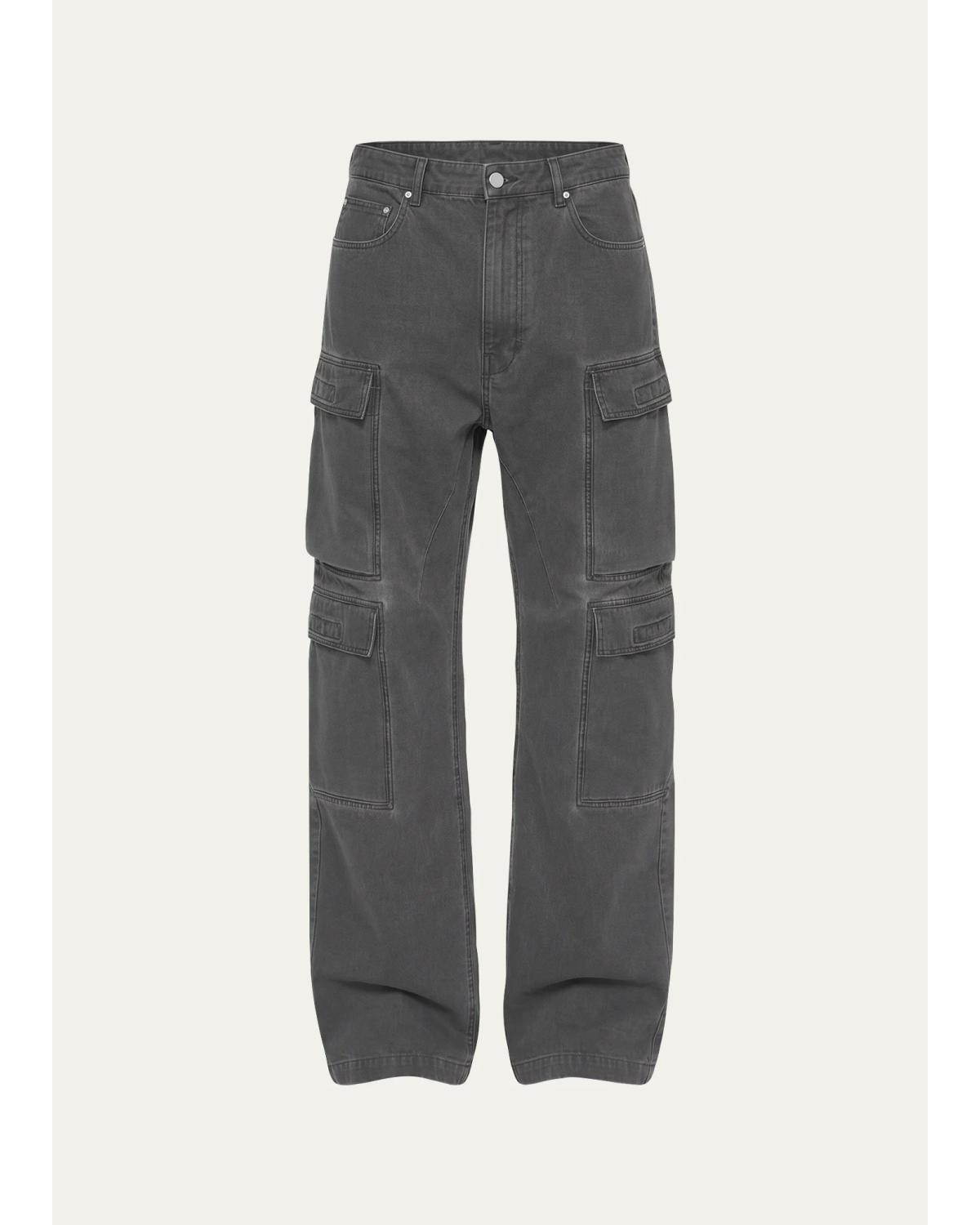 Men'S Denim Cargo Jeans