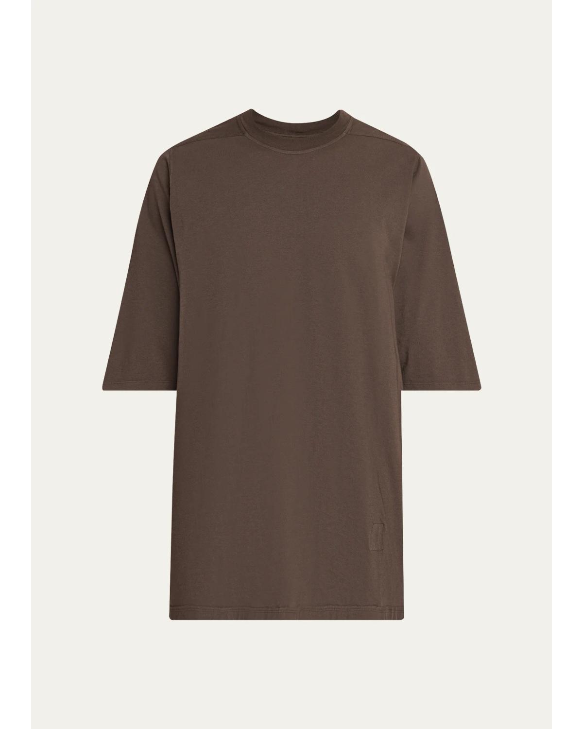 Men'S Cotton Longline Crewneck T-Shirt