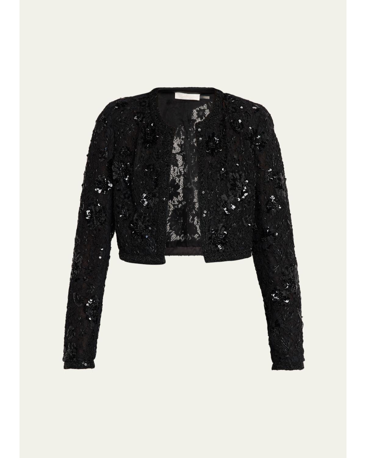 Eloweth Sequined Cropped Jacket