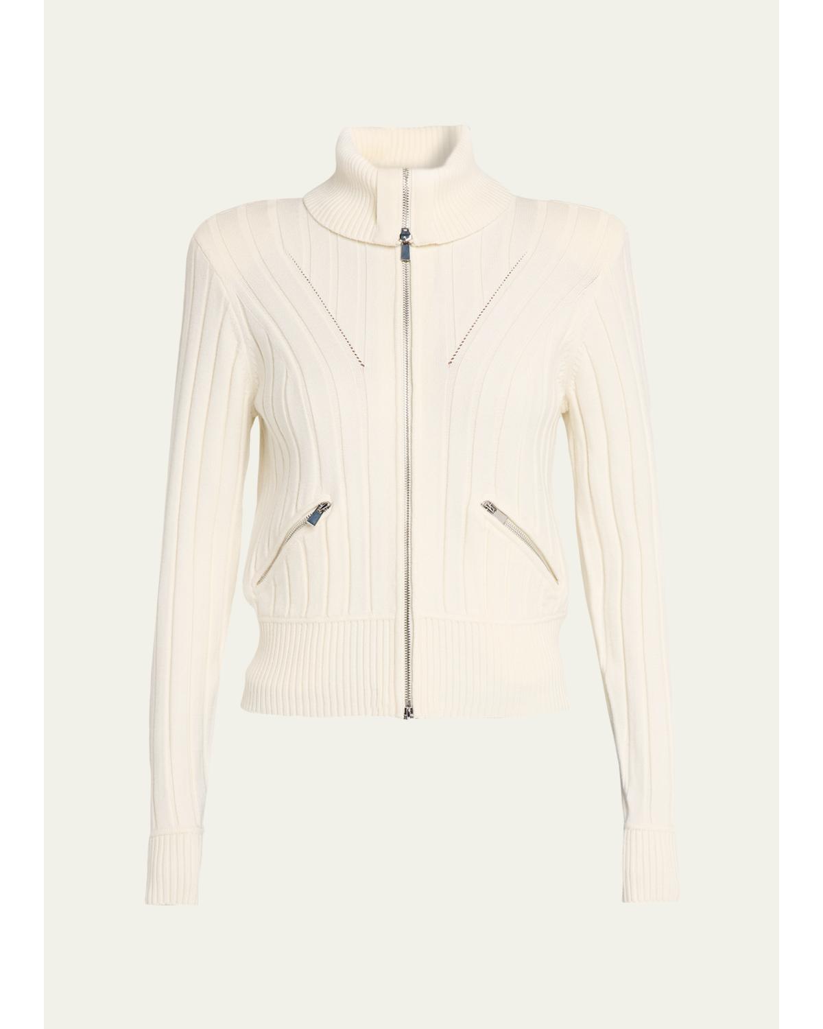 Holly Ribbed Turtleneck Jacket