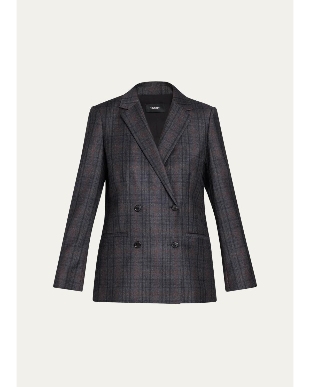 Relaxed Double-Breasted Jacket