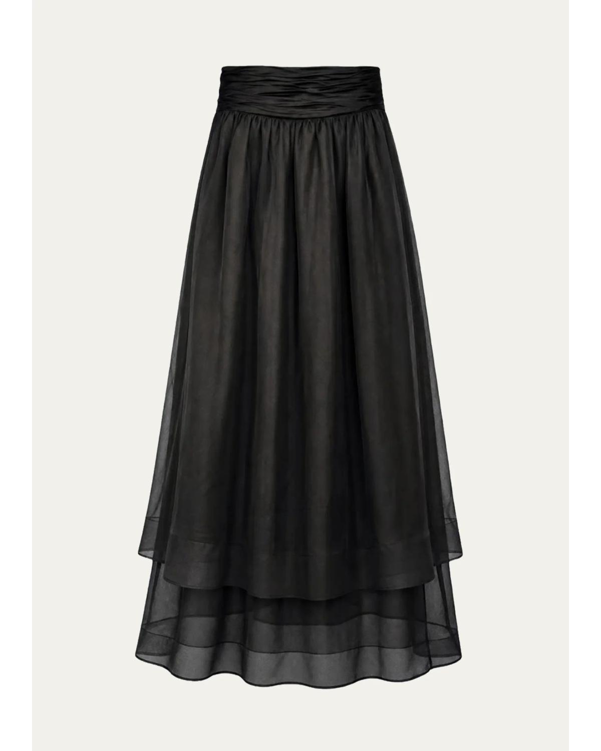 Amber Tiered Sheer Midi