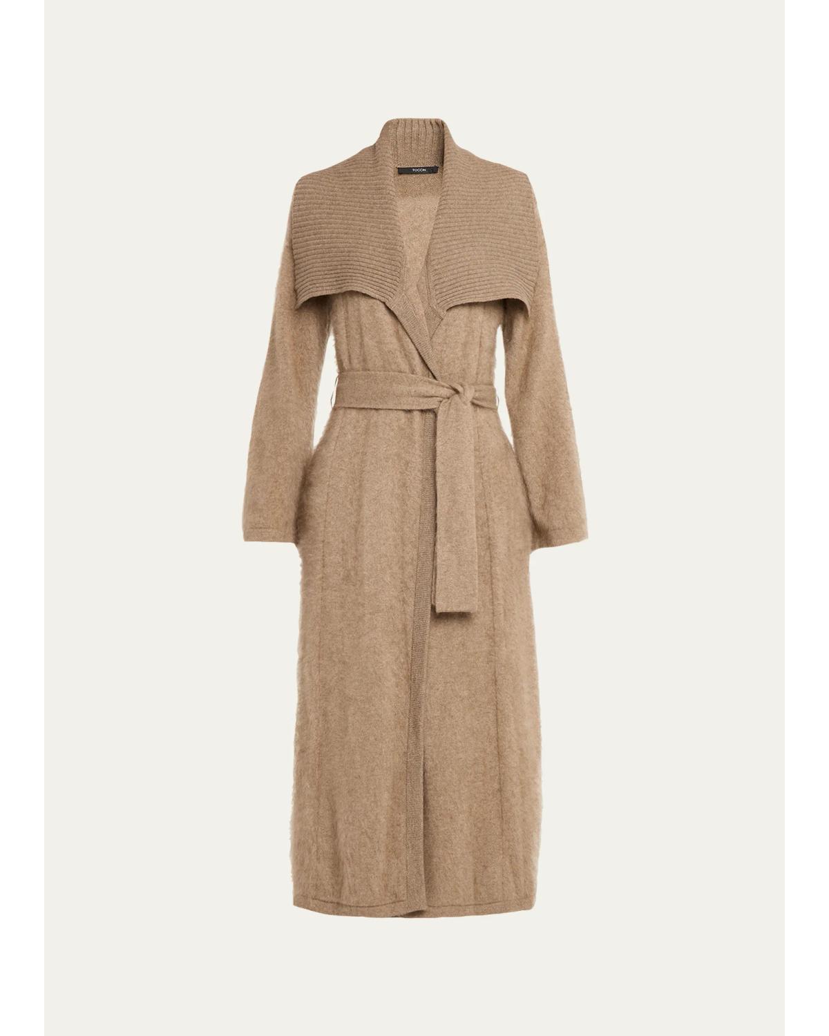Edina Cashmere Shawl-Collar Duster