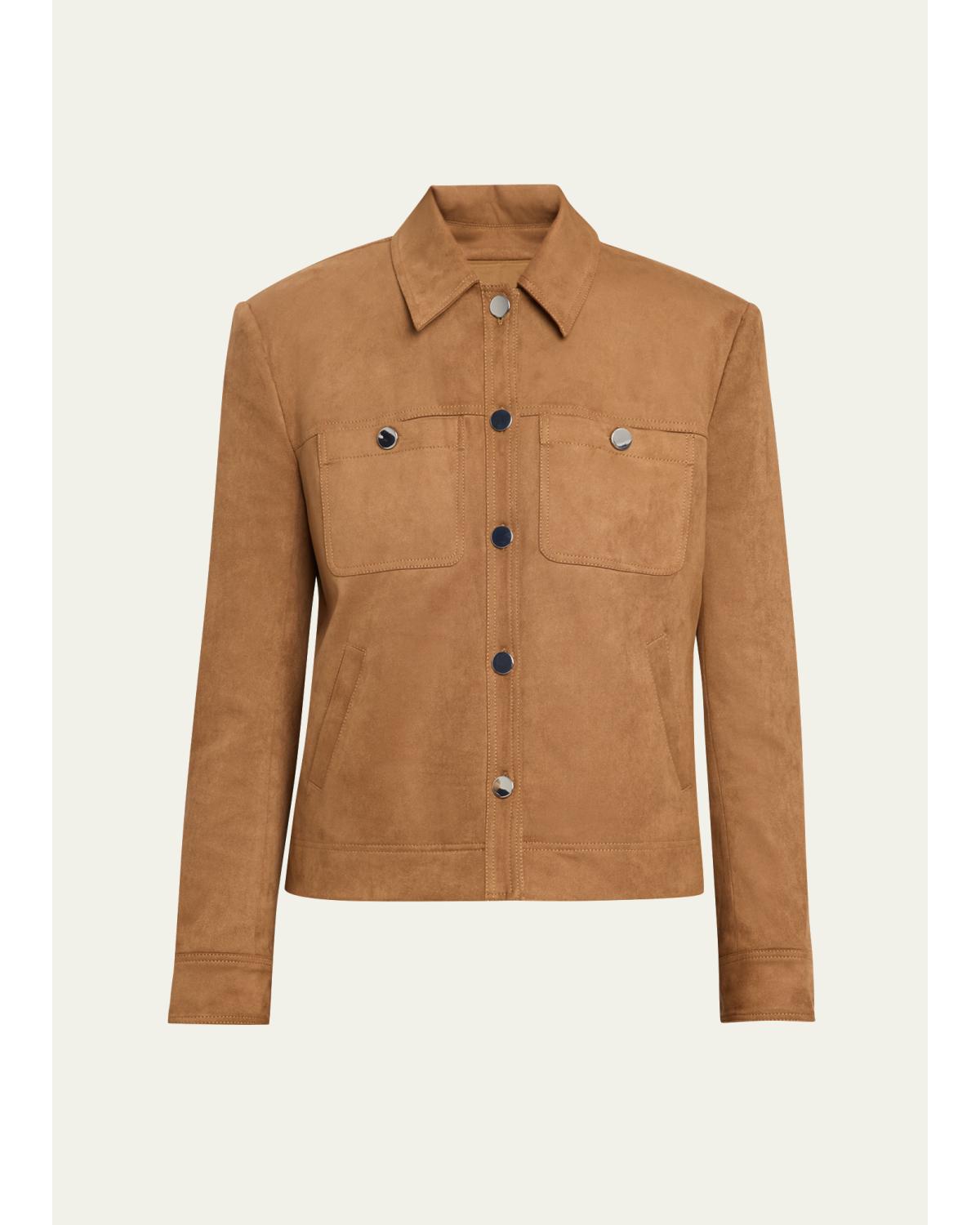 Isalya Boxy Button-Front Jacket