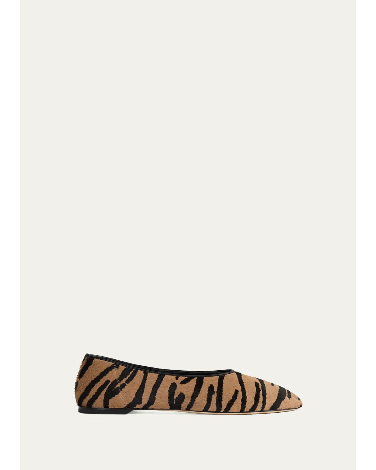 Pony Hair Ballerina Flats